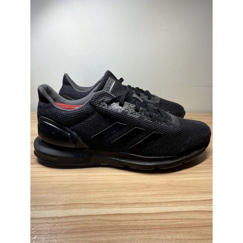 Adidas Cosmic Cloudfoam Mens  Size 9.5 Shoes Black Athletic Running‎ Sneakers